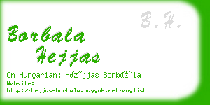 borbala hejjas business card